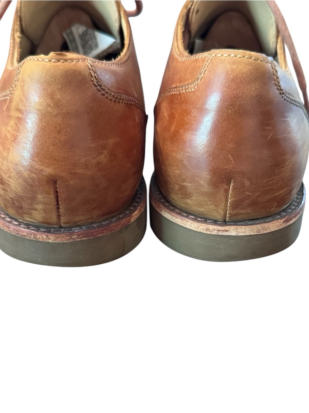 UGG Men's Hixson Oxford Brown Leather Shoes - Picture 9 of 10